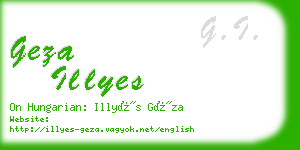 geza illyes business card